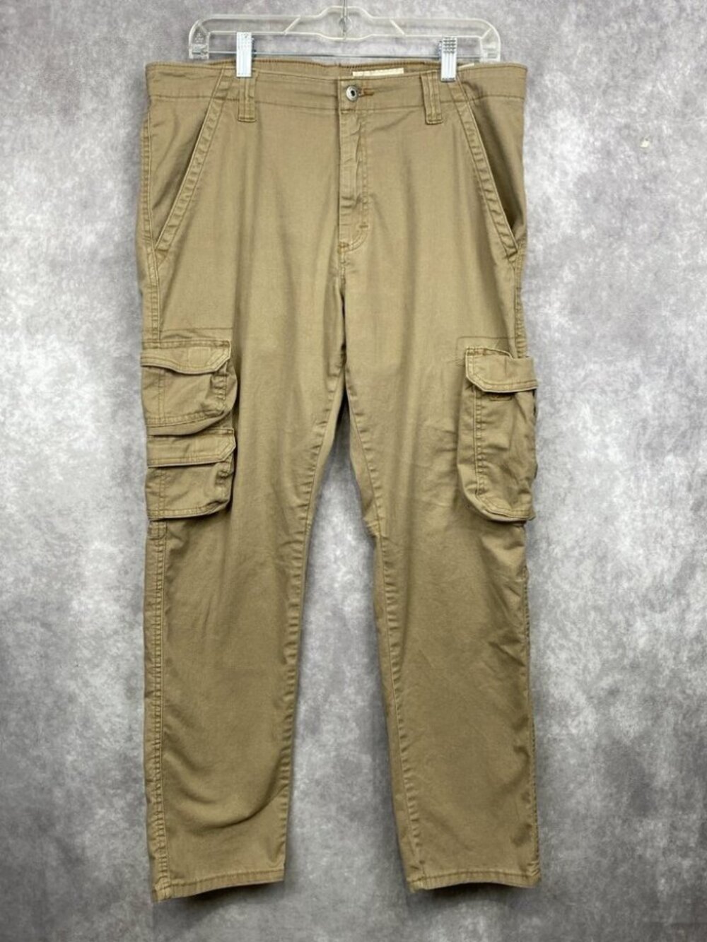 Wrangler Cargo Pants Mens 34x30 Brown Regular Taper Gorpcore Hiking Outdoors